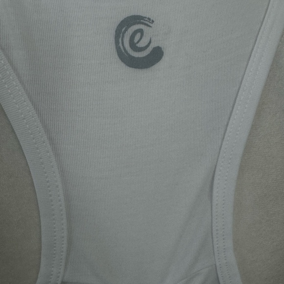 NWT JOHNNY WAS CALME Women's White Sleeveless racer back tank Top - Picture 5 of 10